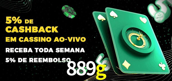 Promoções do cassino ao Vivo 889g